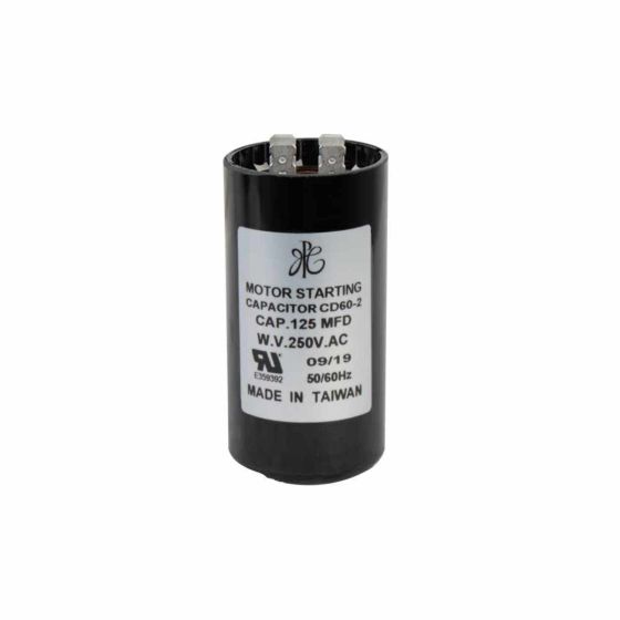 007-001-D-107 - Capacitor de arranque 125MF, 250V, para la caja de control AQUA PAK de 1.5 HP modelo CCQA 1.5230