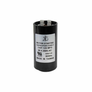 007-001-D-107 - Capacitor de arranque 125MF, 250V, para la caja de control AQUA PAK de 1.5 HP modelo CCQA 1.5230